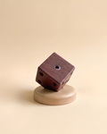 Handcrafted Pinewood Compass Cube – Elegant Desk Decor Piece