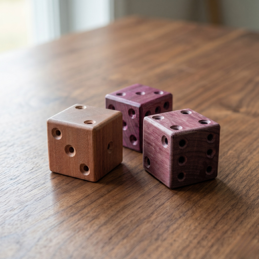 Handcrafted Wooden Dice Set – Elegant, Eco‑Friendly & Durable