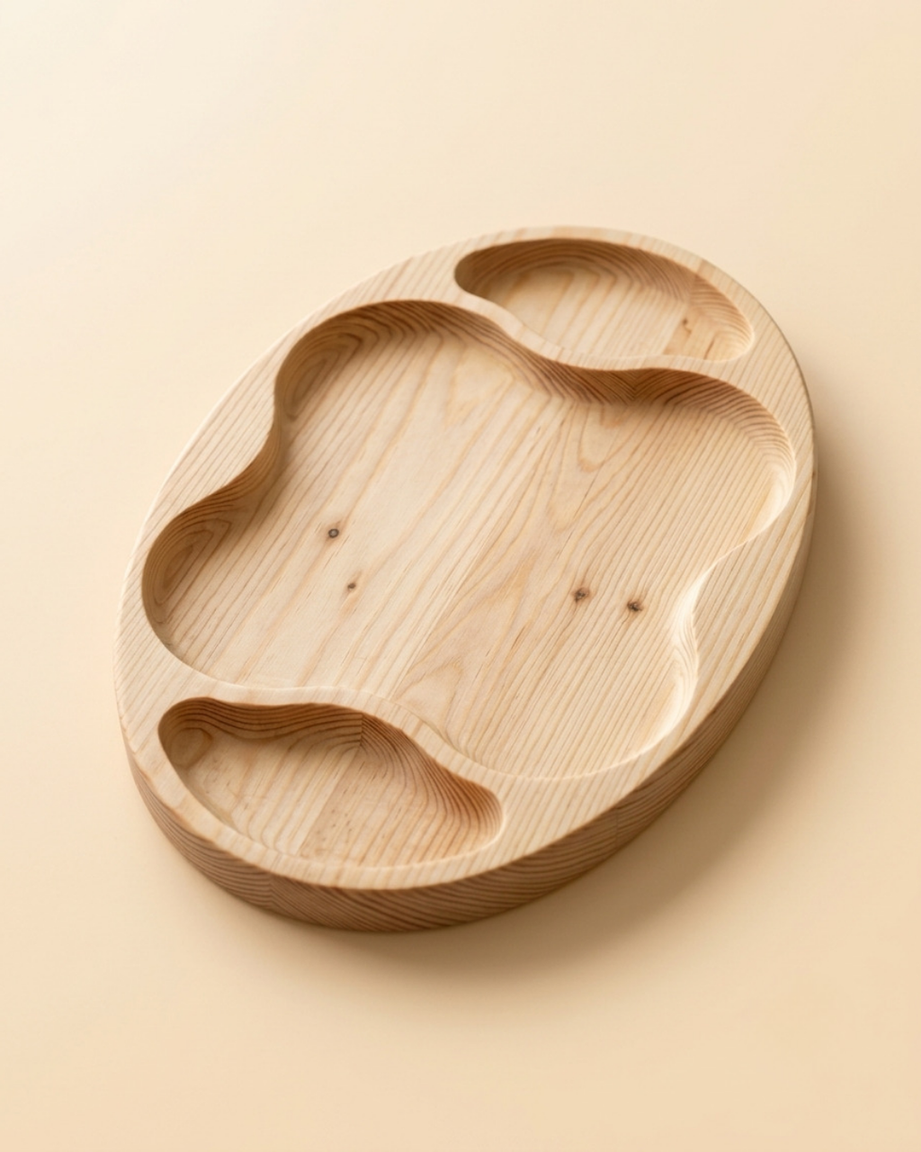 Flower 3-Section Platter