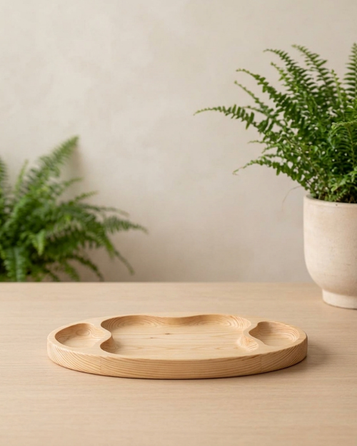 Flower 3-Section Platter
