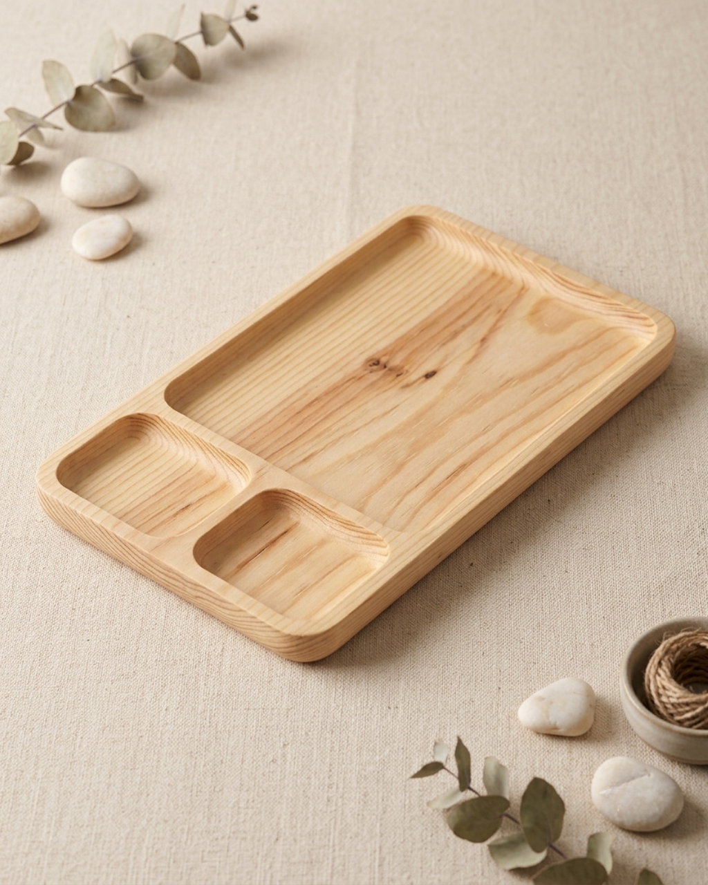 Triple Section Tray