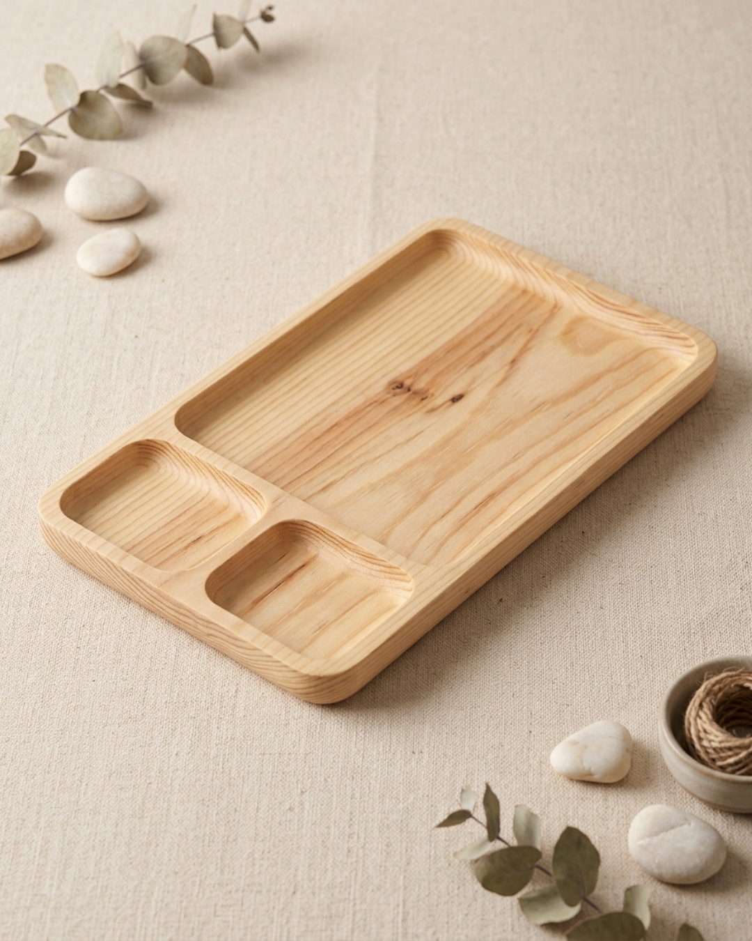 Triple Section Tray