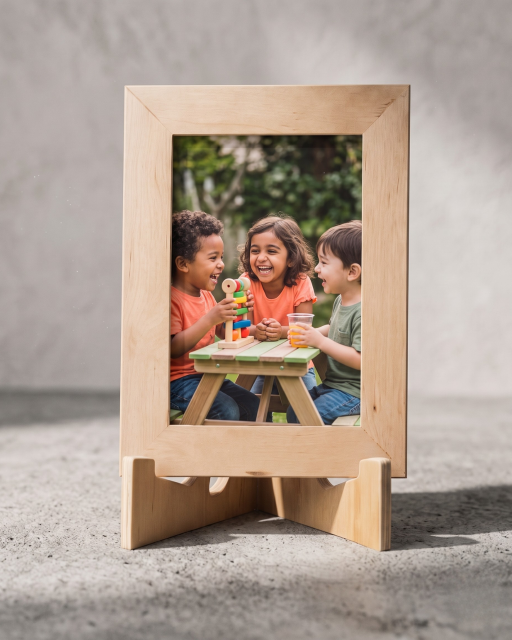 Handcrafted Wooden Standee – Elegant & Sustainable Home Décor
