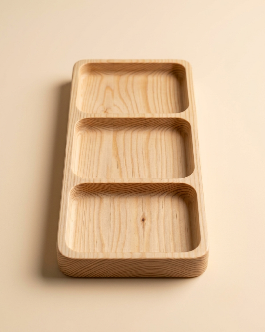 Straight 3-Grid Tray