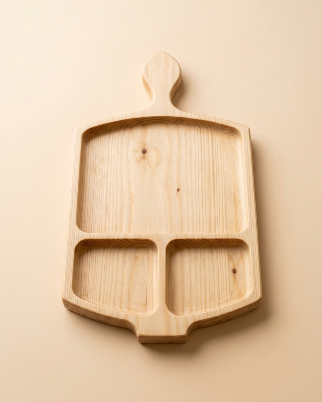 Handle 3-Section Platter