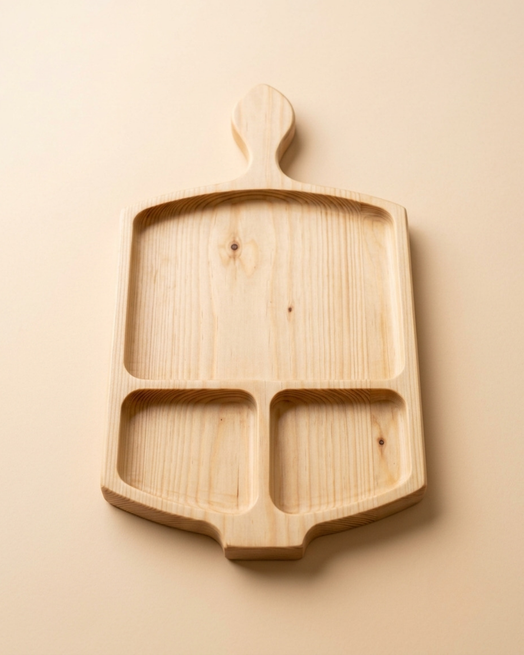 Handle 3-Section Platter